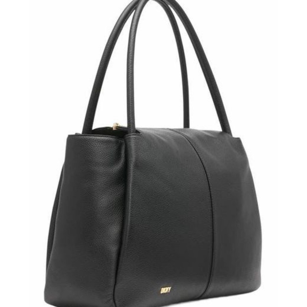 DKNY Sabina Black Leather Tote